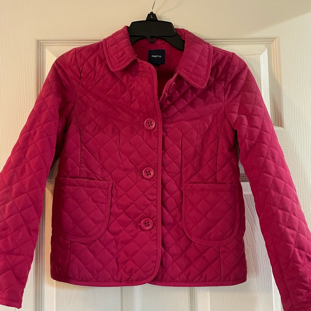 Gap pink quilted jacket